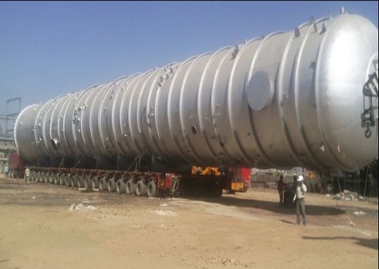 Column section under fabrication at Tarapur works