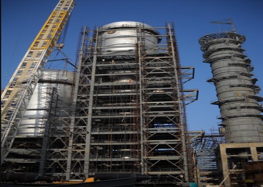 Reactor package under fabrication